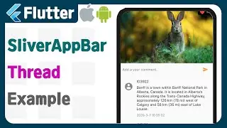 Flutter - Make Main screen (3)  Sliver App Bar, Thread example, tutorial