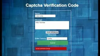 PHP Captcha Validation Code, PHP Captcha Code, Contact Form With Captcha, Recaptcha Generator