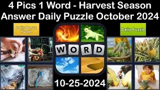 4 Pics 1 Word - Harvest Season - 25 October 2024 - Answer Daily Puzzle + Bonus Puzzle #4pics1word
