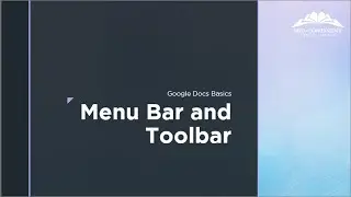 Google Docs Basics - Toolbar and Menu Bar | Technology Education