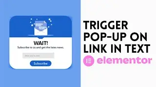 How to Add Pop-Up Link in Text Editor with Elementor 2023 | Elementor Tips and Tricks 2023