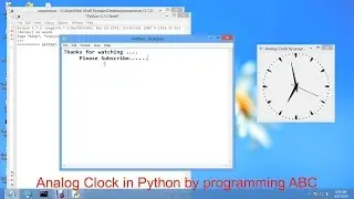 Analog clock in Python