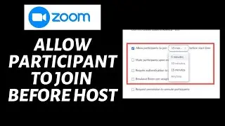 How To Allow Participant to Join Before Host on Zoom | Zoom Tutorial