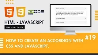 Creating a Simple Accordion with HTML, CSS and JavaScript | Accordion