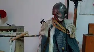 Medieval stocks for keeping prisoners, armor, Genoese crossbowmen.