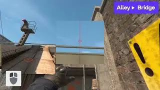 Default smokes on Overpass - CS 2 Edition