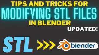 Modifying STL files in Blender