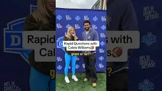 NFL Draft with Caleb Williams! Rapid Questions 🏈 