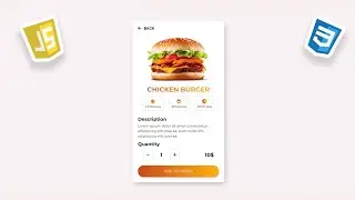 Create an Engaging eCommerce Burger Card | CSS & JS Techniques