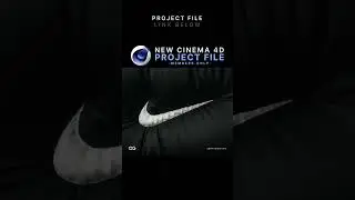 Cinema 4D Inflating Cloth Logo ⭐ C4D + Redshift Project File