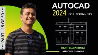 AutoCAD 2024 tutorial || Making a simple floor plan in AutoCAD 2024 || AutoCAD 2d drawing (2023)