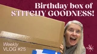 Maker Vlog #25: Its my birthday, and Ill stitch if I want to! #unboxing #projectbags