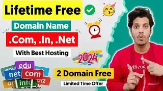 Lifetime Free Domain Name (.com, .in, .net) with Best Web Hosting in India 2024