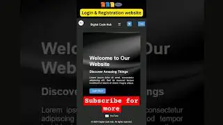 Login & Registration Website (HTML,CSS,JS,PHP)