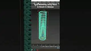 Prop Modeling in 3dsmax | How to Model using Helix & Stretch Modifier #3d #3dsmax #tutorial
