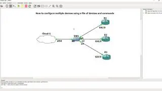 How to configure multiple devices using a file of devices and commands