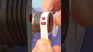 Remember this Tip of experienced Plumbers! How to use teflon tape on large diameter pipes? 