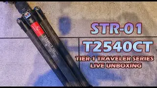 Sunwayfoto T2540CT Traveler Series Carbon Fiber Tripod - Sunwayfoto STR-01 Camera Strap Unboxing