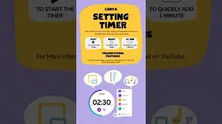 ⏰ Setting a timer with or without music during Canva presentation