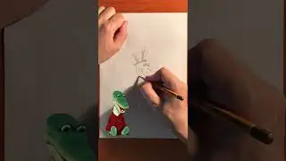 Крокодил Гена-рисуем карандашом✏️🐊