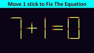 Matchstick Puzzle - Fix The Equation #matchstickpuzzle #simplylogical