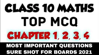 MCQ Maths Class 10 Chapter 1, 2, 3, 4