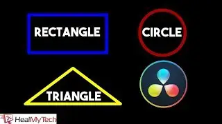 DaVinci Resolve 15 | Draw A Rectangle Or Circle Or Triangle In Fusion | Draw A Border Of Any Shape