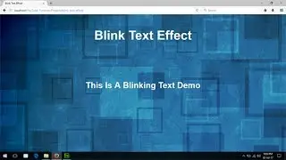 Blinking Text Using Css, Html Code For Flashing Text