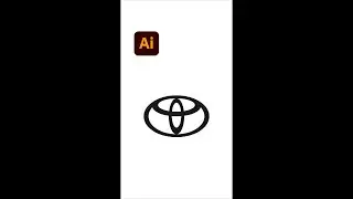 Toyota Logo Design with Golden Ratio  - Adobe Illustrator #shorts - Design.lk