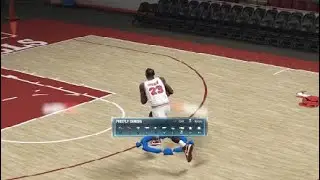 NBA 2K14 micheal jordans free throw dunk