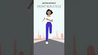 Front Run Cycle Animation #aftereffectstutorial #motiongraphics #aftereffectsanimation