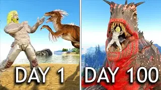 I HAVE 100 DAYS TO TAME EVERY DINOSAUR IN ARK SURVIVAL EVOLVED!