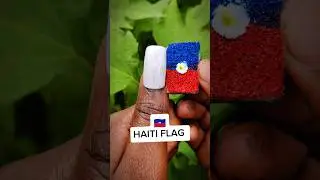Eseye Bèl Desen Zong ak Drapo Ayiti nail art Tutorial  | Pafè pou Nenpòt Okazyon #youtubechamps