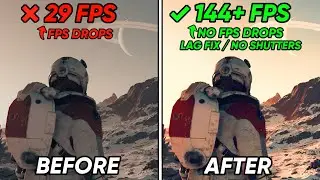 Starfield BEST Settings for FPS & Optimize Performance✅ - Fix Low FPS, Shuttering | Best Settings