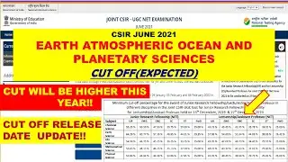 CSIR Earth Science JUNE 2021 CUT OFF(EXPECTED)!!Check whether you are clearing under JRF or LS!!