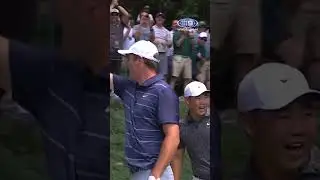 Scottie Schefflers Masters Slam Dunk hole-in-one! ⛳ #shorts #themasters #golf #9WWOS