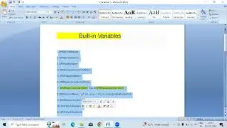 Built in Variables in Informatica