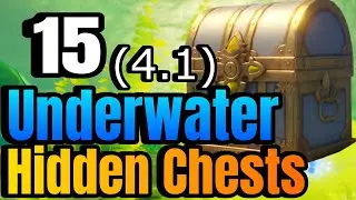 15 Underwater Hidden Chests (incl Strange Eel locations) Fontaine 4.1 Genshin Impact