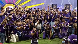 Shahrukh Khan & KKR team did  Harshit Rana flying kiss to BCCI during trophy celebration IPL Final