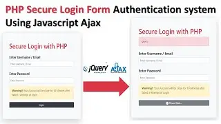 php secure login system | create a secure login system in php | how to make secure login page in php