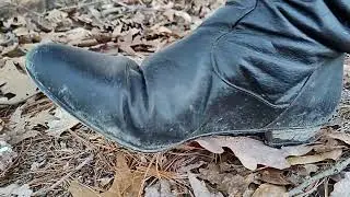 Crushing A Pine Cone In My Black Leather Boots