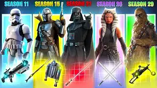 Evolution of All STAR WARS Bosses, Henchmen & Mythic Weapons in Fortnite (2019 - 2024)