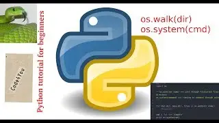 python os.walk|os.system in python ||Python Tutorial #12 || Python Tutorial for Beginners