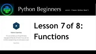 Python Functions For Beginners