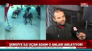 Şemsiye ile uçan adam A Haber'e konuştu: 4 metre yükselince... | A Haber