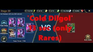 Raid - Spider 20 'Cold Dilgol' 13 sec (only Rares)