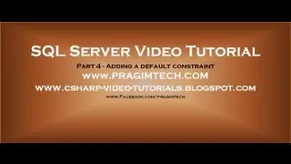Adding a default constraint - Part 4