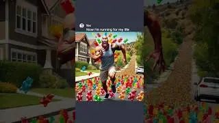 Gummy Bears Are Chasing Me (Ai Edition) 🐻 #ai #chatgpt #aiart