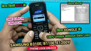 Samsung b310e phone unlock 2022 | Samsung b310e phone unlock miracle crack | sonu technicals