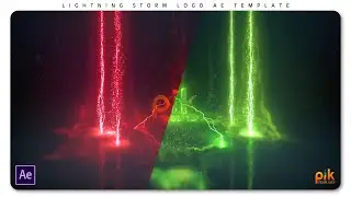 Lightning Storm Logo - Free After Effect logo Template